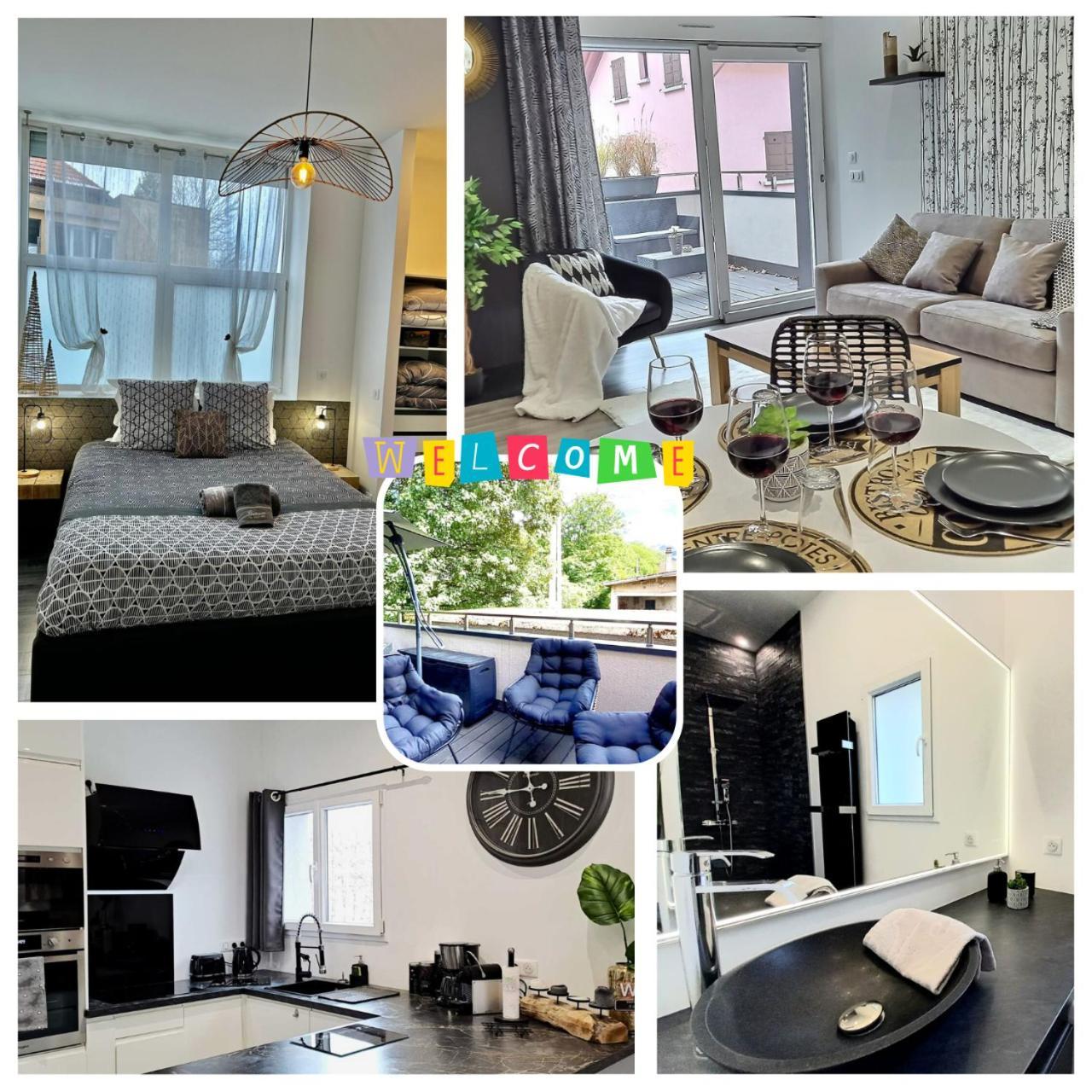 Black&White Home-By So'Serenityhome-Balcon-Parking Cluses Exterior foto