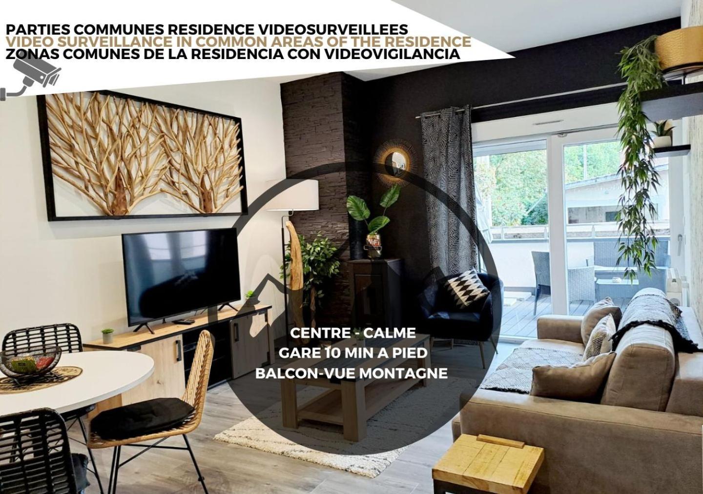 Black&White Home-By So'Serenityhome-Balcon-Parking Cluses Exterior foto